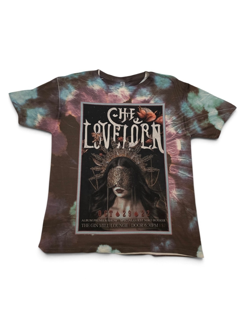 The Lovelorn Album Premier Show Graphic Tie-Dye Band T-Shirt